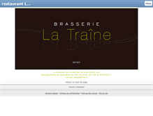 Tablet Screenshot of latraine-restaurant.fr